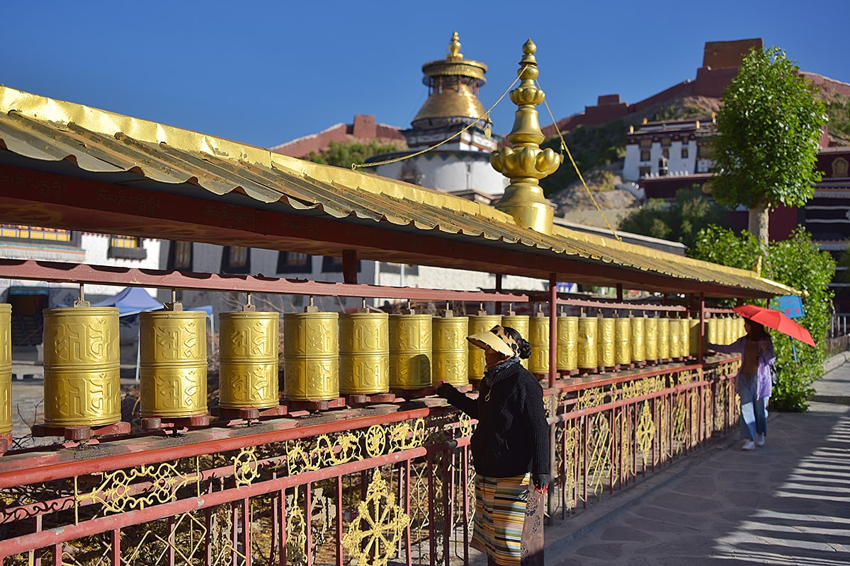 Gebetsmühlen vom Palkhor Kloster | Foto von Liu Bin